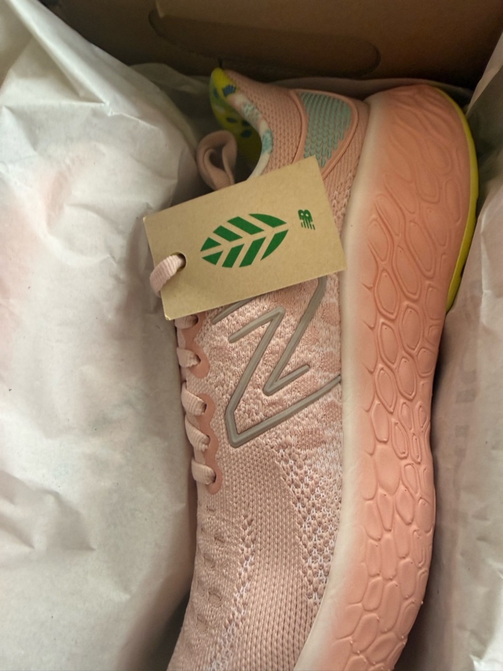 New Balance Fresh Foam x 1080 V12; Pink Haze - Lemonade; Women's Size 7.5 - Picture 6 of 9
